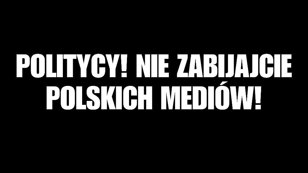 Politycy! Nie zabijajcie polskich mediów! Wawa.info popiera protest polskich mediów
