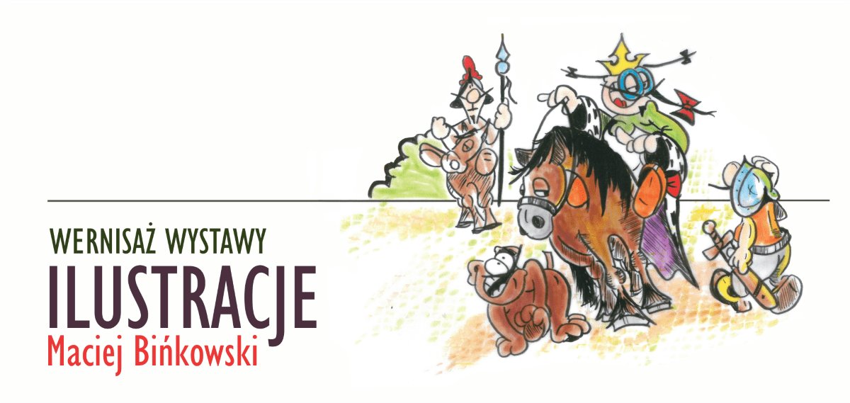 Wystawa Macieja Bińkowskiego - kolorowe ilustracje w Domku na Długiej