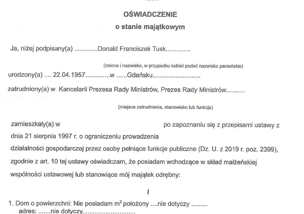 Majątek Donalda Tuska. Jak oszczędny jest premier?