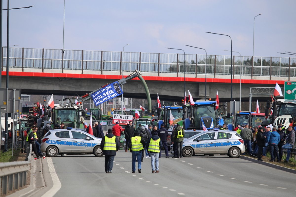 Podsumowanie działań stołecznej policji w związku z protestami rolników