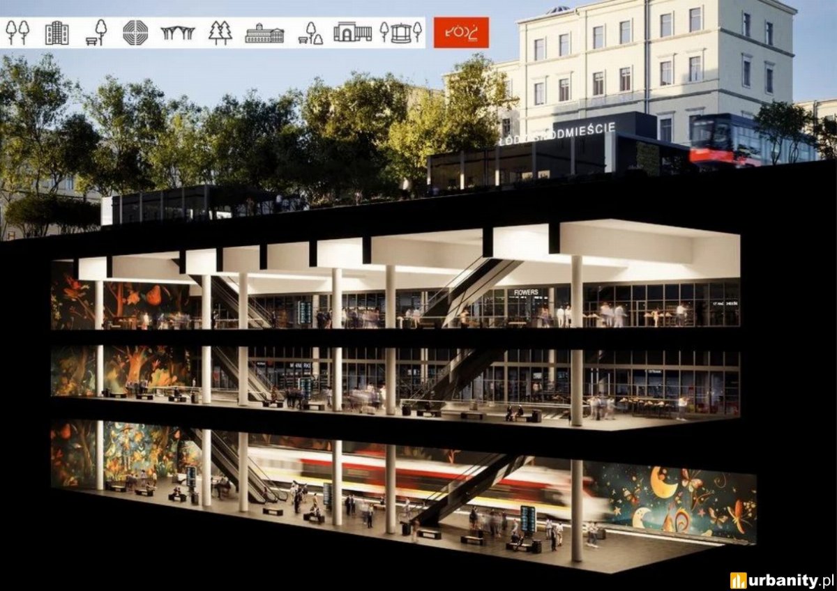 Ciekawy projekt stacji Łódź Śródmieście