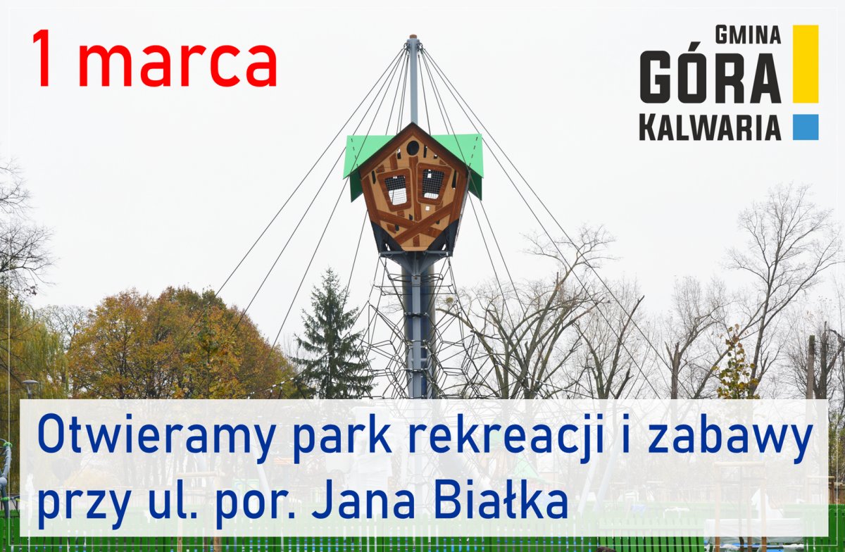 Góra Kalwaria świętuje otwarcie parku rekreacji i zabawy