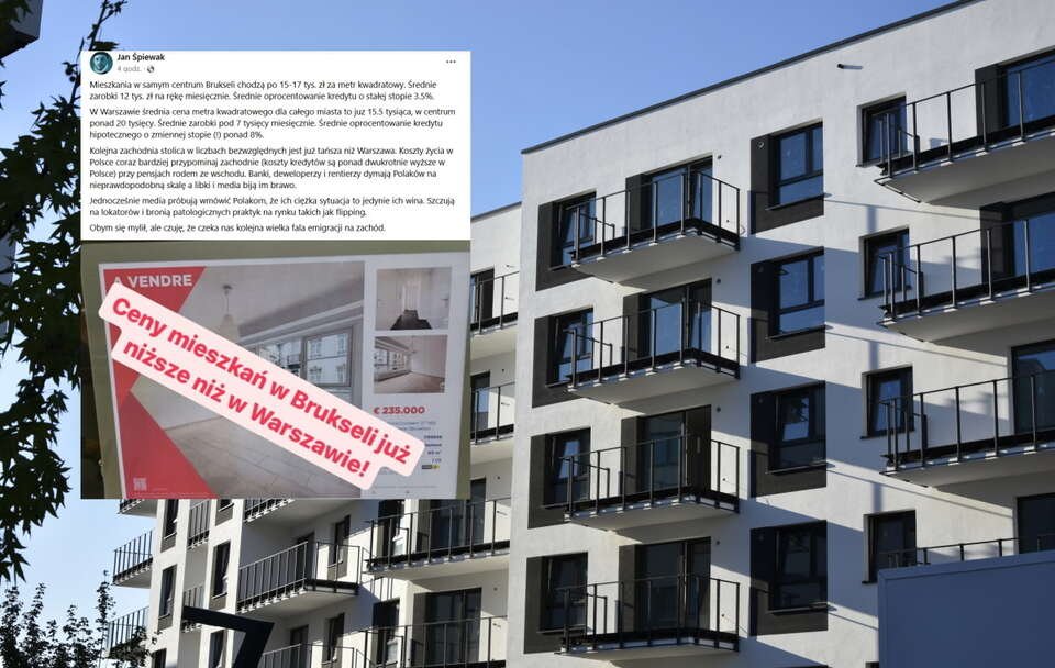 Warszawa droższa niż Bruksela? Takie są ceny mieszkań