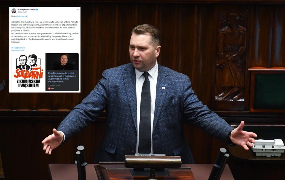 Czarnek do Muska:Zapraszamy do więzień w Radomiu i Ostrołęce