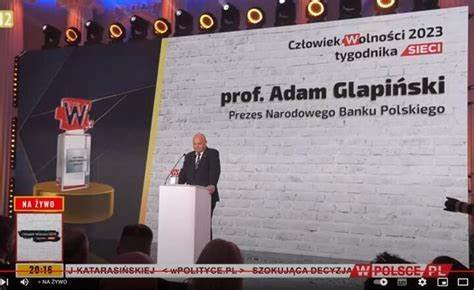 Adam Glapiński został Człowiekiem Wolności 2023