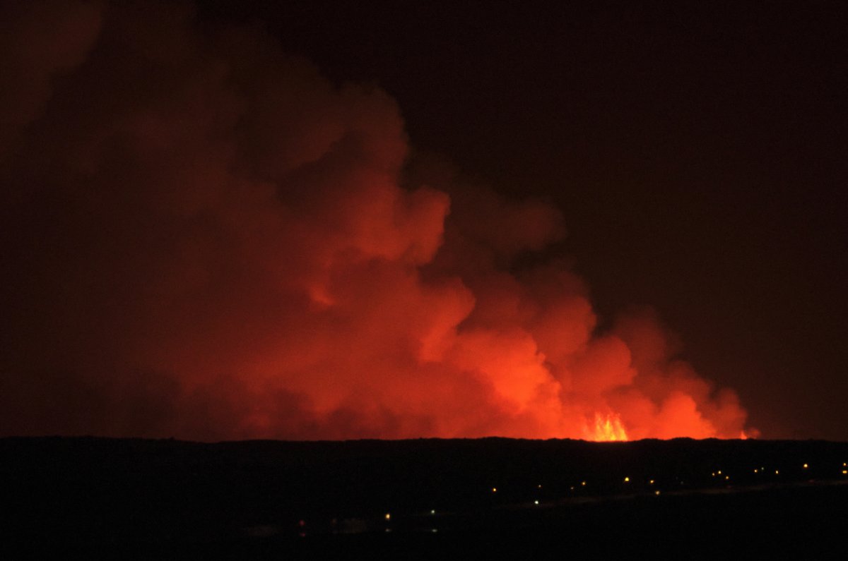 Erupcja wulkanu na Islandii, blisko stolicy