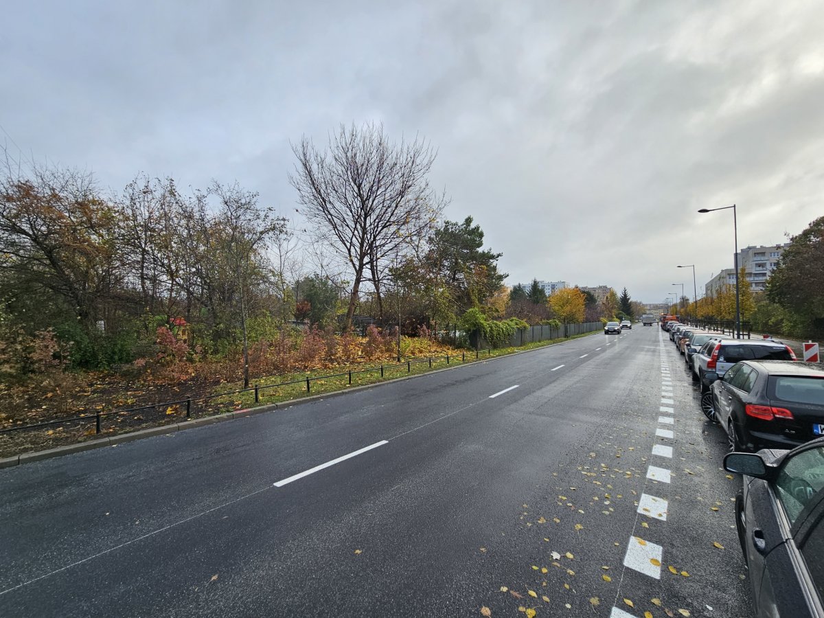 Ulica Jana Olbrachta z nową nawierzchnią