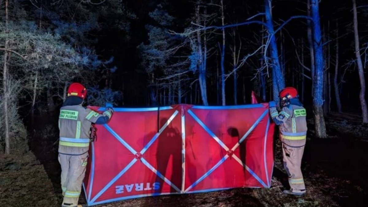 Brochów: 26-latek ranny w wybuchu w lesie jest w stanie ciężkim