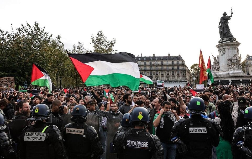  Podczas propalestyńskich manifestacji w Paryżu i Lille doszło do zamieszek