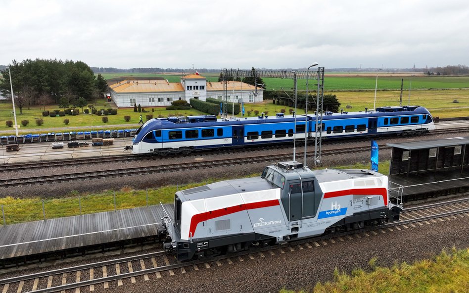 Orlen testuje pierwszą w Polsce lokomotywę na wodór