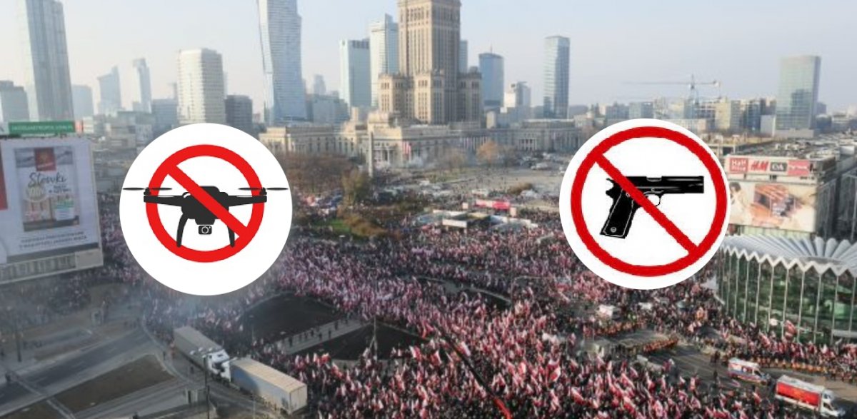 Warszawa pod specjalnym nadzorem! 25 maja zakaz dronów i broni w mieście