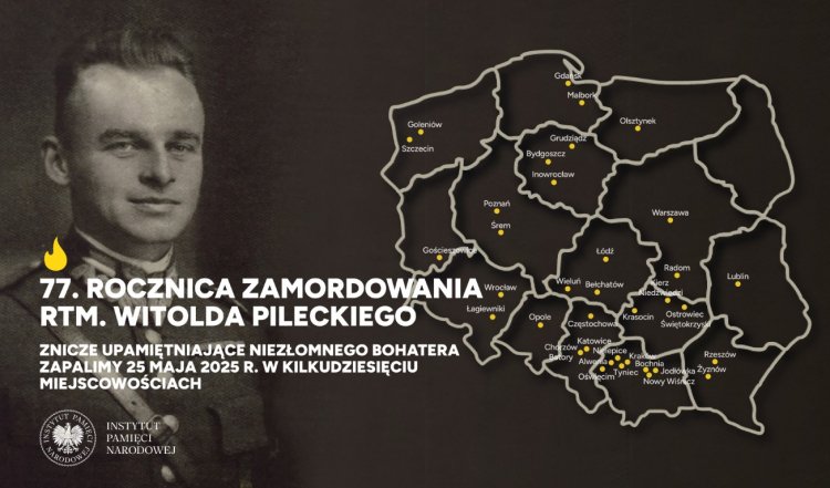 Znicze pamięci w 77. rocznicę śmierci Witolda Pileckiego