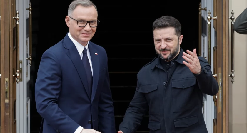 Zełenski wyróżnia Dudę. Historyczne odznaczenie z Kijowa