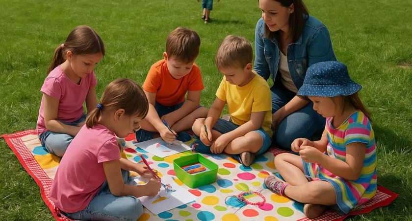 Kolory, kształty i masa atrakcji w Parku Picassa