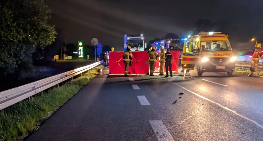 Tragiczny wypadek na DK7 w Pieńkowie. 49-latek zginął pod kołami dwóch peugeotów