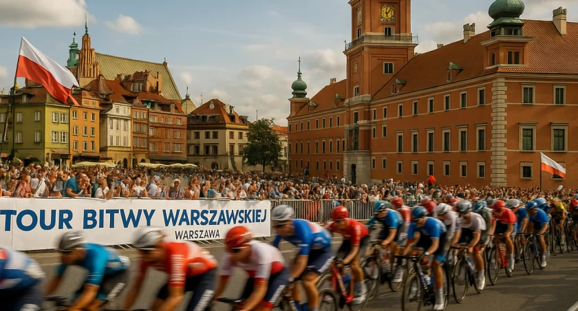 Kolarski Tour w sercu Warszawy. Ulice zamknięte, autobusy na objazdach