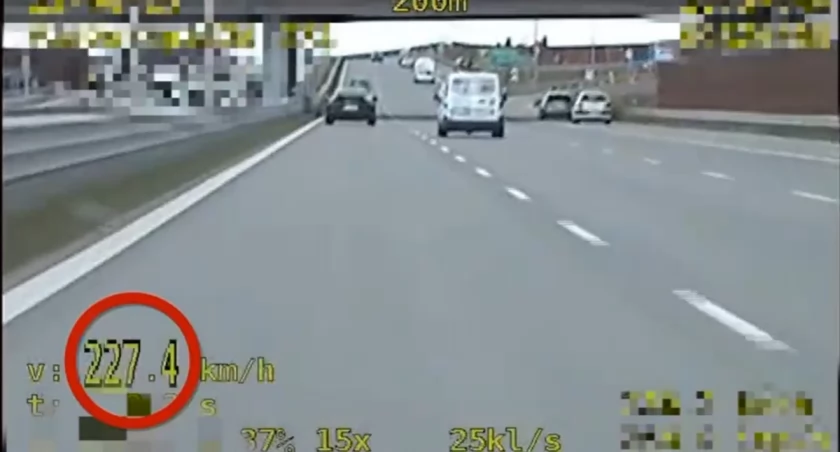 Porsche pędziło jak odrzutowiec na S7