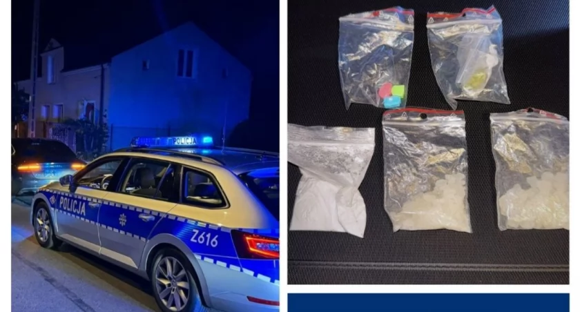 Audi bez tablicy i „koktajl” narkotyków. Zatrzymanie na warszawskiej ulicy