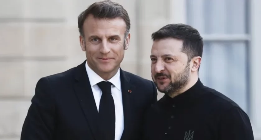 Macron: Europa stanie przy Ukrainie, gdy nadejdzie pokój