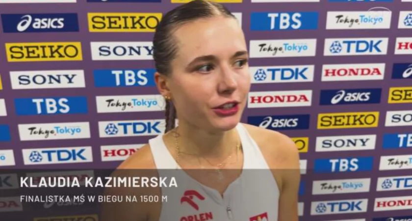 [WIDEO] Lekkoatletyczne MŚ - Kazimierska: w finale na 1500 m miejsce w czołowej ósemce biorę w ciemno