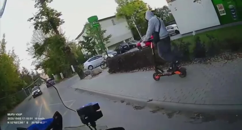 Pijany 14-latek na hulajnodze pędził ulicą 