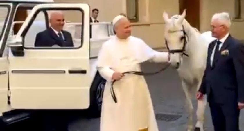 Polak podarował Papieżowi białego konia. Reakcja Leona XIV mówi wszystko!