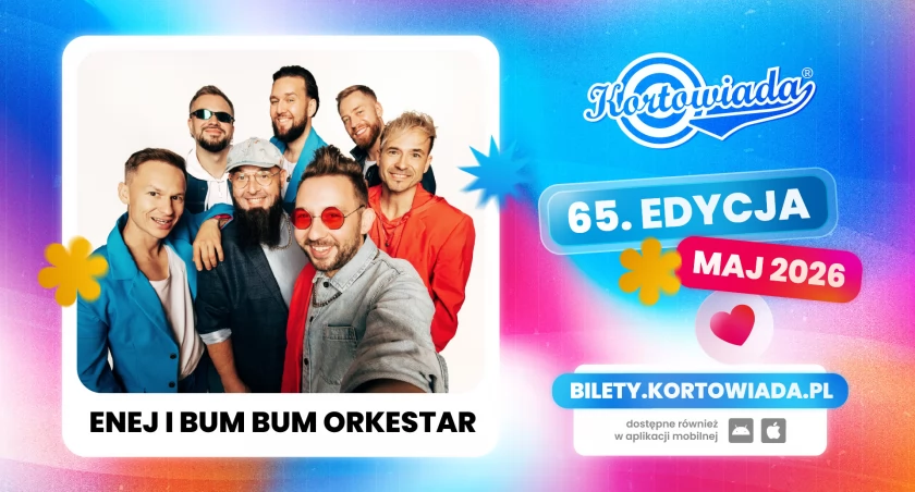 Wyjątkowy projekt na kortowiadowej scenie – Enej i BUM BUM ORKeSTAR wystąpią na Kortowiadzie 2026!