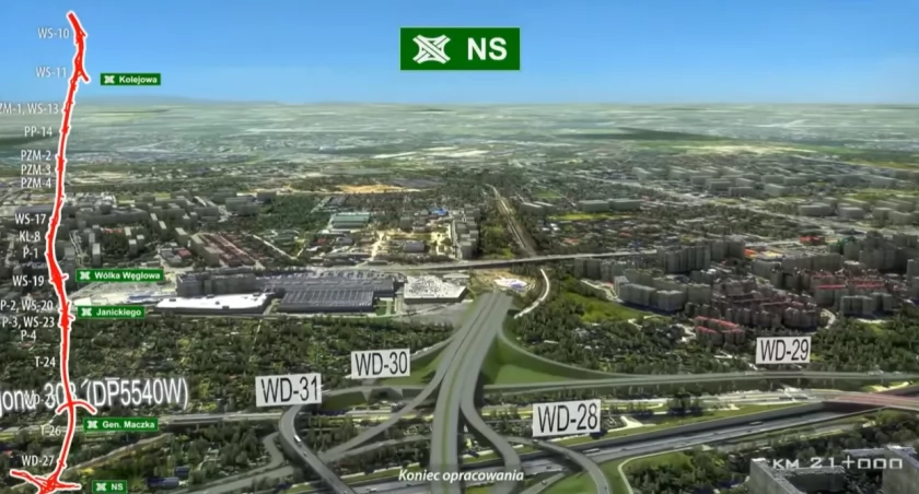 Prace nad trasą Kiełpin – Warszawa trwają. Skala inwestycji jest ogromna