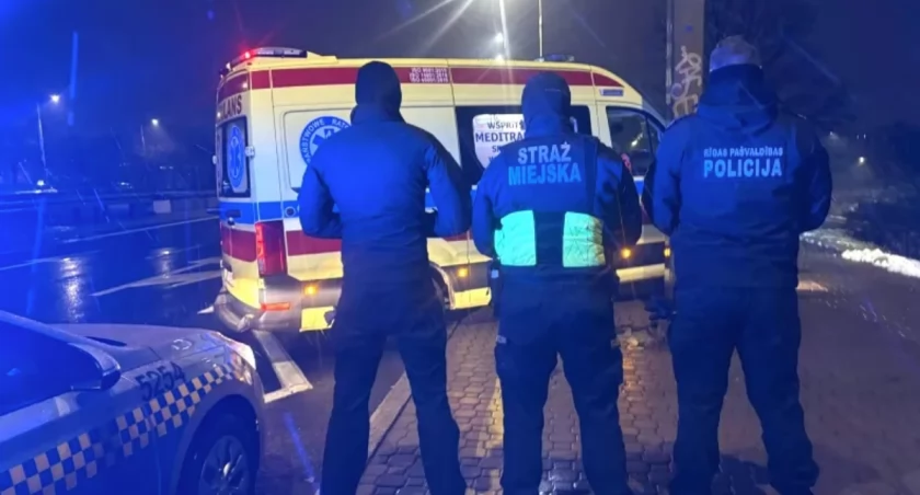 Nocny dramat na moście Gdańskim. 17-latka uratowana przez strażników i policjantów z Rygi