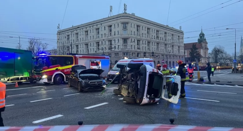 Poważny incydent sparaliżował kluczowe skrzyżowanie