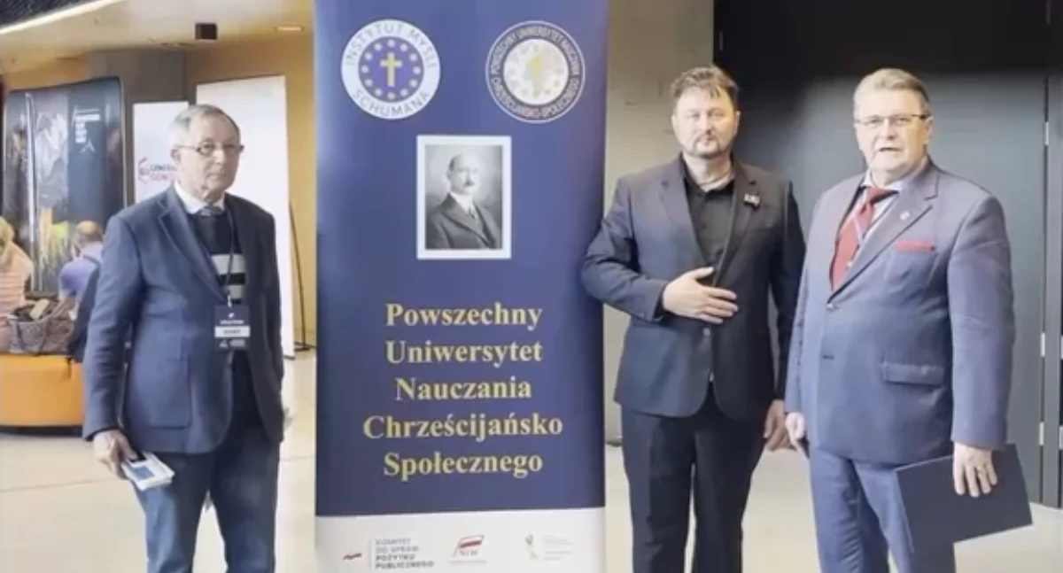 Promocja PUNCS przez uczestników piątej edycji na konferencji społeczno gospodarczej w Katowicach.