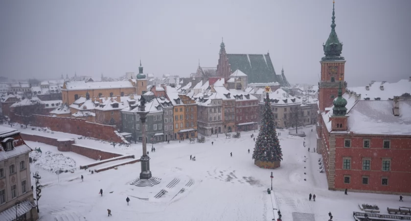 [Zdjęcia] Warszawa w śniegu, lodzie i mgle
