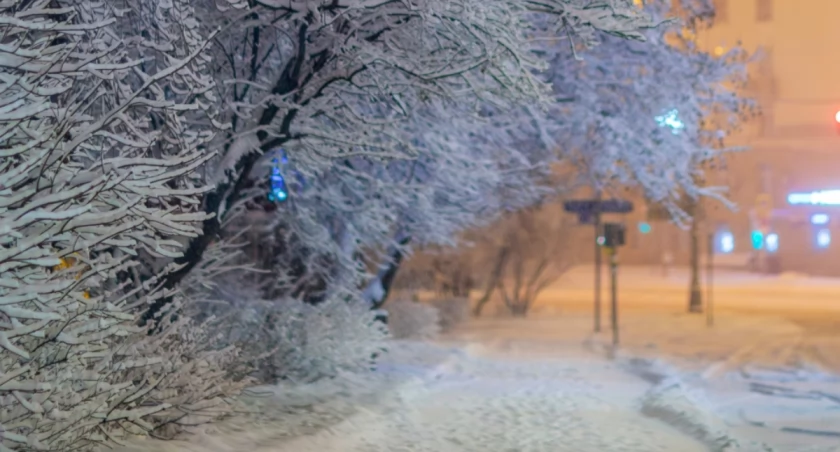 Sroga zima atakuje nocą