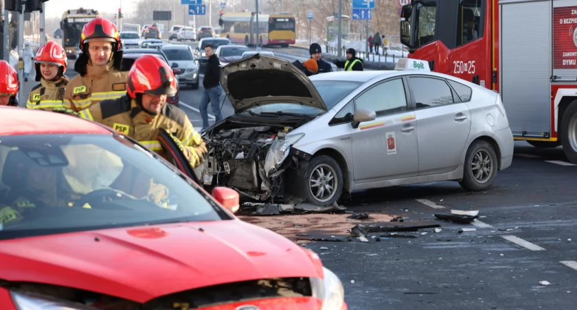[Zdjęcia] Sekundy grozy na Powązkowskiej