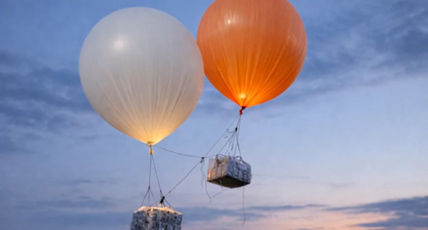 Papierosy z nieba, a balony z Białorusi