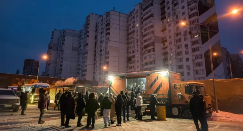 Mroźna noc grozy w Ukrainie