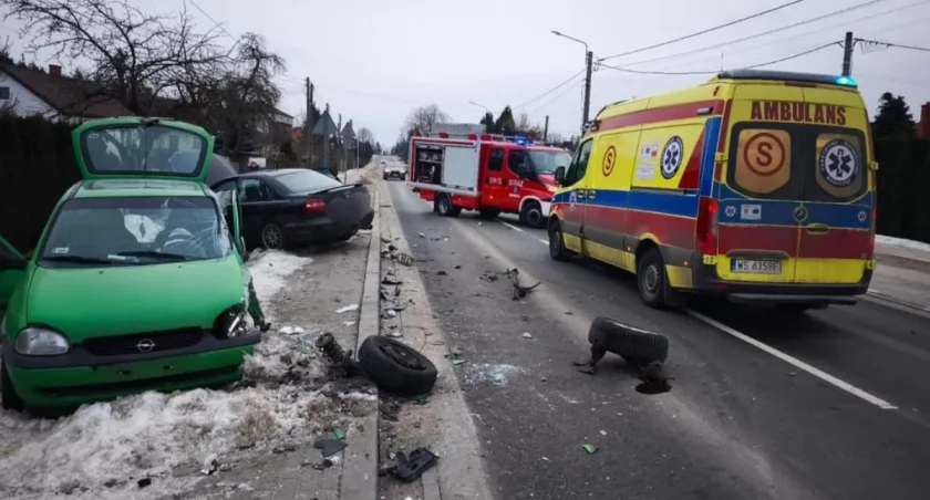 Groźne zderzenie o świcie