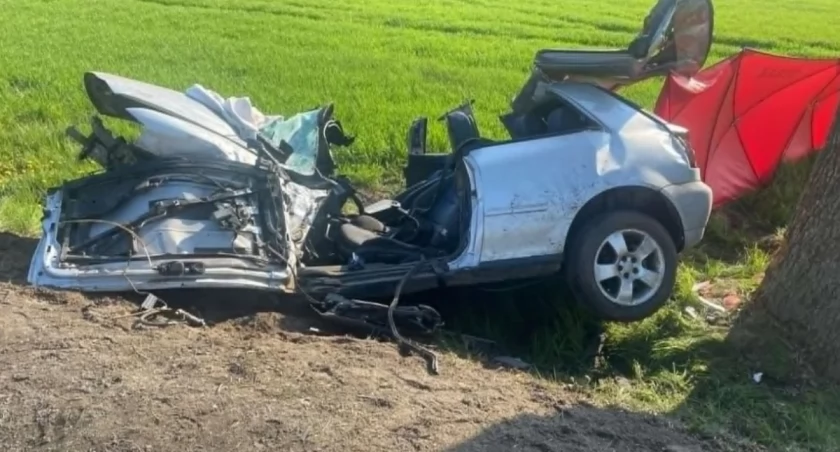 Audi uderzyło w drzewo. Dwie osoby nie żyją