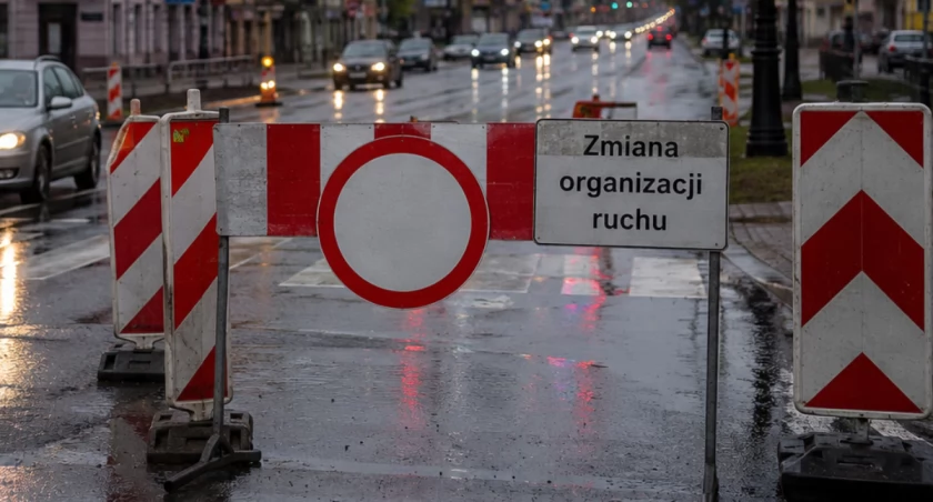 Chaos w centrum Płocka. Pogoda sparaliżowała wielkie zmiany