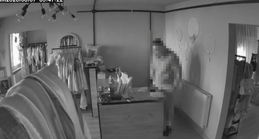 Okradł sklep, który pomagał sierotom. Wszystko nagrały kamery