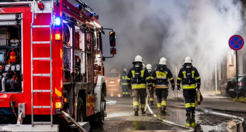 Alarm postawił wszystkich na nogi. Pożar w hotelu pod Warszawą
