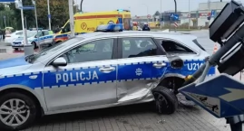 Radiowóz zderzył się z citroenem