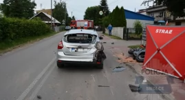Tragiczny wypadek pod Siedlcami. Nie żyje motocyklista