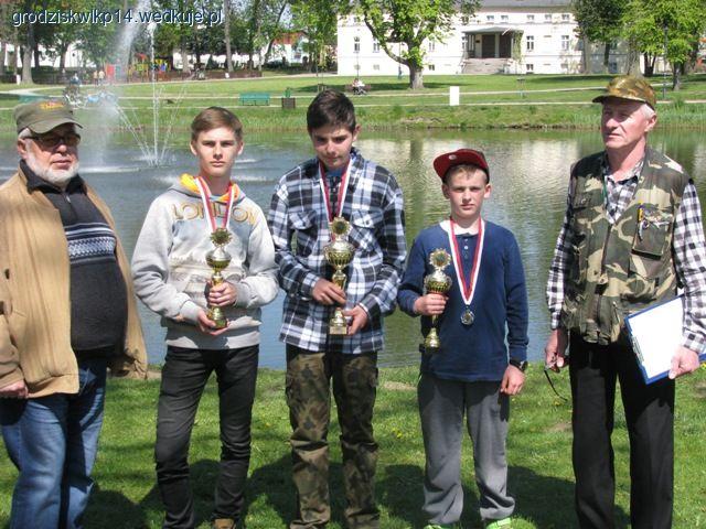 Zawody o tytuł Mistrza Koła 2015r - Junior. Koło PZW Nr14 Grodzisk Wlkp.