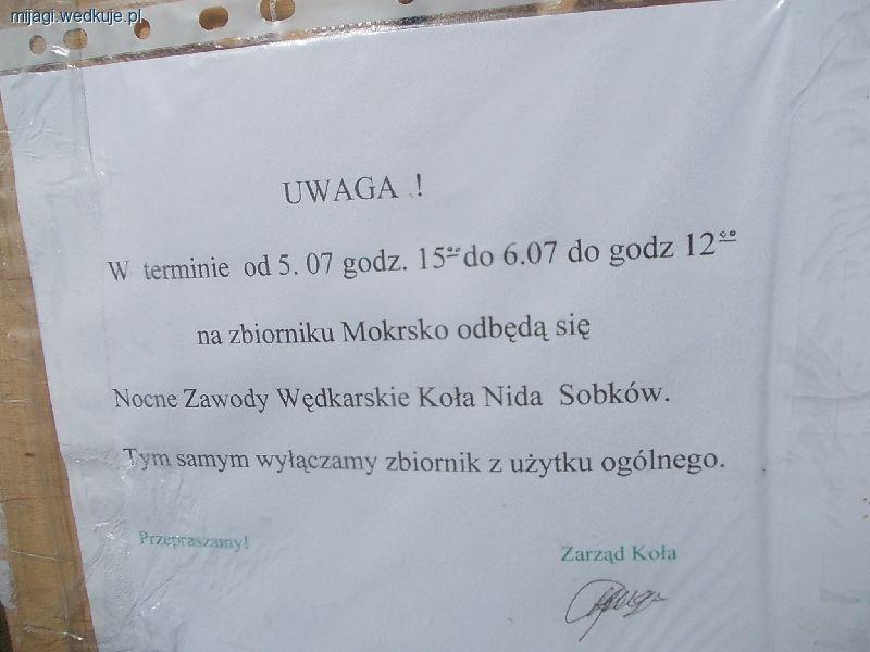 Pierwsze Towarzyskie Zawody Nocne Mokrsko 2014