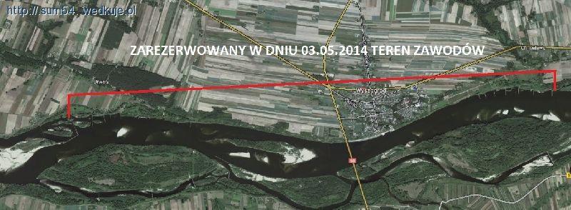 Rezerwacja Rzeki Wisły w Wyszogrodzie - 3 maja (sobota) 2014 r. - godz. 6.30 - 14.30