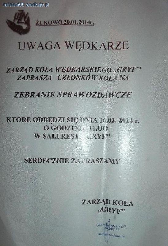 Zebranie Sprawozdawcze dla koła 082 Gryf Żukowo.