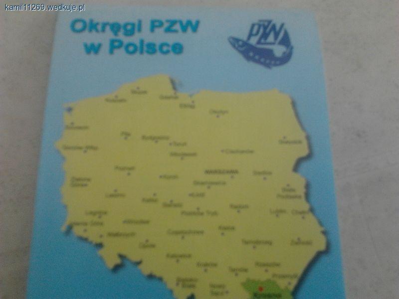 Mapka wód Okręgu PZW Krosno