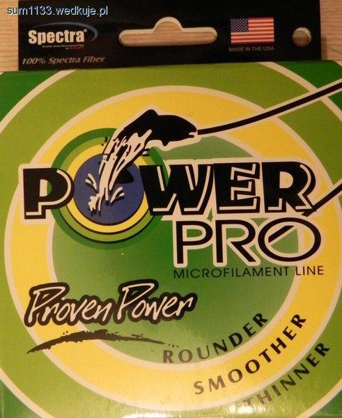 PLECIONKA - POWER PRO Moss Green zielona 300Yards 50Lb