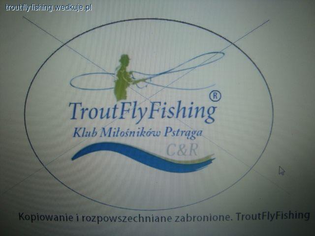 TroutFlyFishing - orginalna odznaka Klubu Miłośników Pstrąga